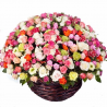 Cheerful Wishes Blooming Basket